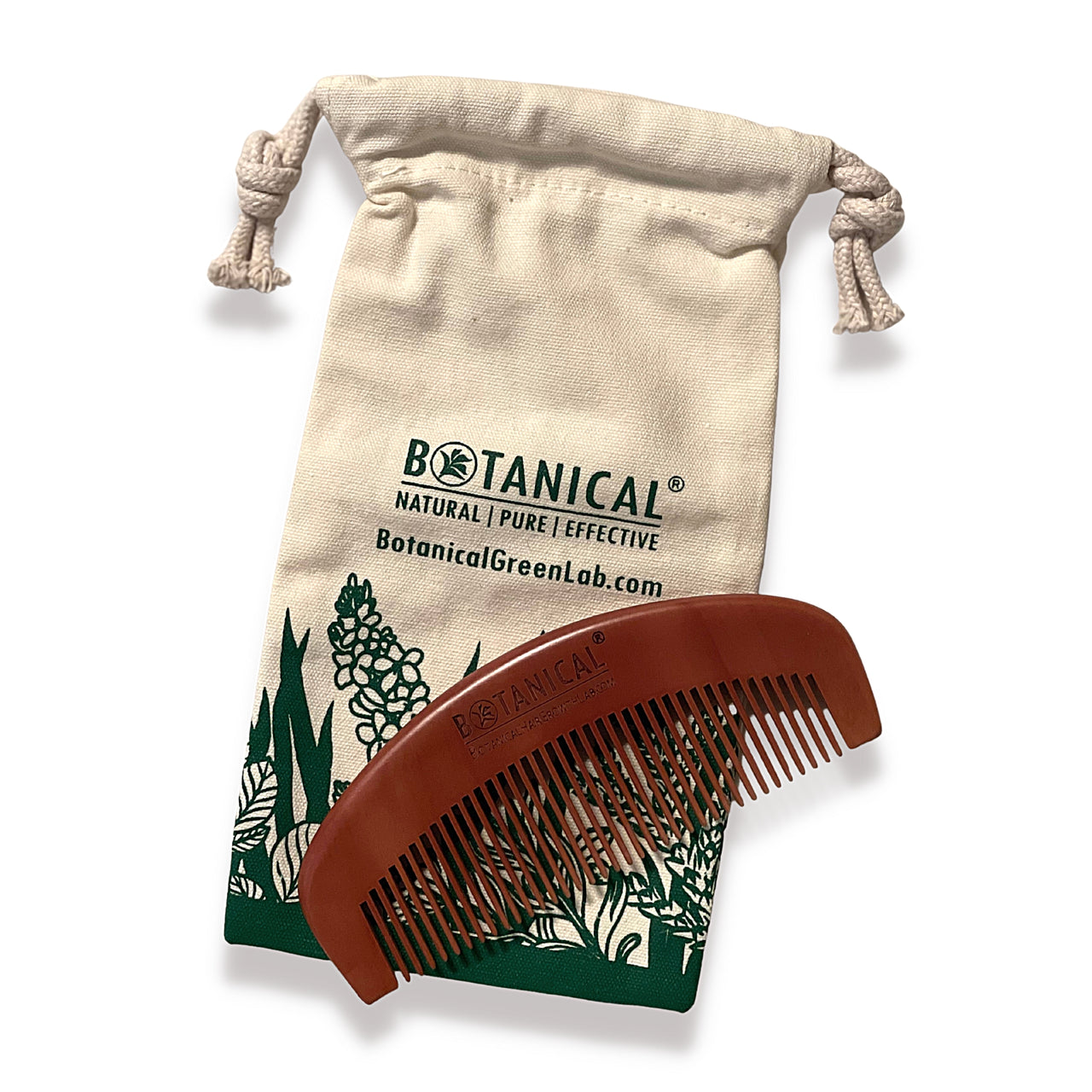 BOTANICAL SPA™ - WOODEN COMB w/POUCH