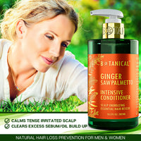 Thumbnail for Ginger & Saw Palmetto Conditioner For Thinning Hair - Scalp Energizing - 10.2 Fl Oz