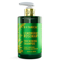 Thumbnail for Lemongrass & Rosemary Shampoo For Thinning Hair - Scalp Soothing - 10.2 Fl Oz