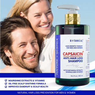 Shampoo For Thinning Hair -  Capsaicin Dandruff & Hair Thinning Prevention Formula