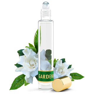 Roll-On Perfume Oil Collection - Rose Garden, Gardenia Bloom & Jasmine Blossom - Essential Infusion