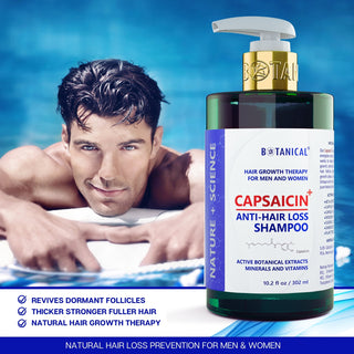 Shampoo For Thinning Hair -  Capsaicin Dandruff & Hair Thinning Prevention Formula