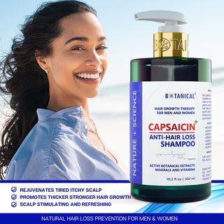 Shampoo For Thinning Hair -  Capsaicin Dandruff & Hair Thinning Prevention Formula