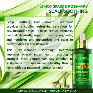 Hair Growth Treatment - Lemongrass & Rosemary - Scalp Soothing