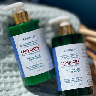 Botanical Green Lab Capsaicin Shampoo Oil-Free Formula for hair thinning prevention