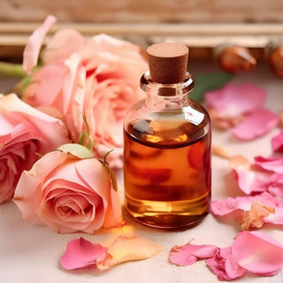 Botanical Green Lab hair and body beauty oils in rose, gardenia, and jasmine scents for nourishing skin and shiny hair