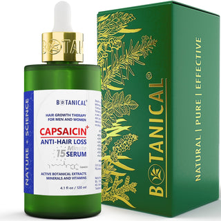 Advanced Capsaicin+ Hair Growth Serumfor hair loss and hair thinning prevention Pre‑Shampoo Scalp Strengthener by Botanical Green Lab