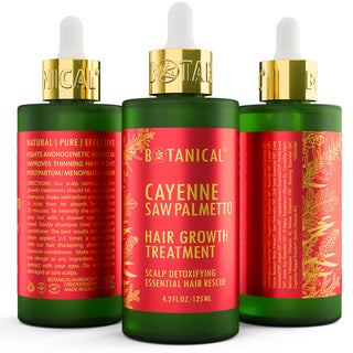 Hair Growth Treatment - Cayenne & Saw Palmetto - Scalp Detoxifying