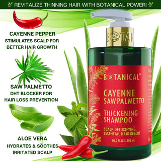 cayenne saw palmetto shampoo for hair thinning 