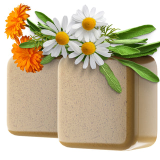 Moisturizing & Brightening Face Soap - Herbs & Vit E - Essential Moisture