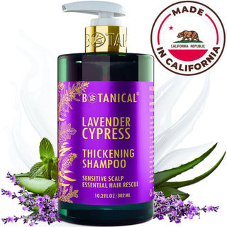 Lavender Hair Growth Shampoofor hair loss and hair thinning prevention Calming & Strengthening Formula by Botanical Green Lab