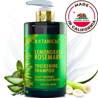 Botanical Lemongrass & Rosemary Thickening Shampoo for hair loss and hair thinning prevention