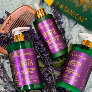 Lavender Shampoo for Hair Thinning Prevention Botanical Green Lab