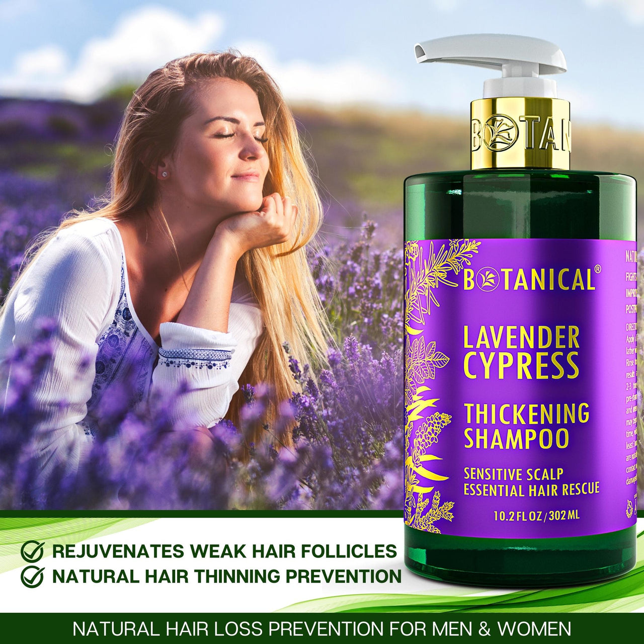 Lavender hair growth shampoo for women