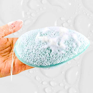Face Sponges 2 PC Set - Exfoliating Natural Konjac & Sugarcane Bioplastic - Essential SPA